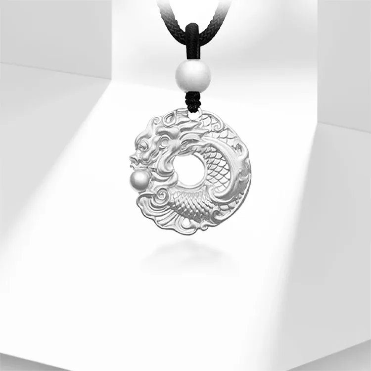 FUSSEM 925 Sterling Silver Necklaces Unisex-1