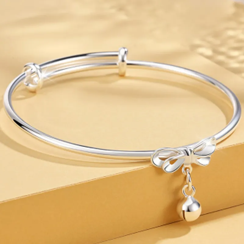 FUSSEM S999 Fine Silver Bangles Women's-2