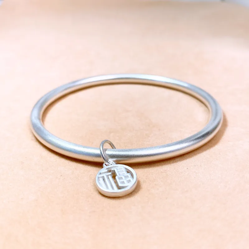 FUSSEM S999 Fine Silver Bangles Women's-1