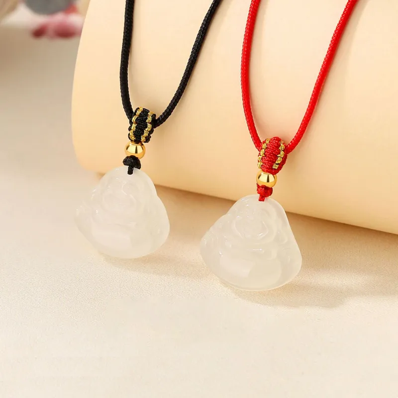 FUSSEM Chalcedony Necklaces Unisex-1