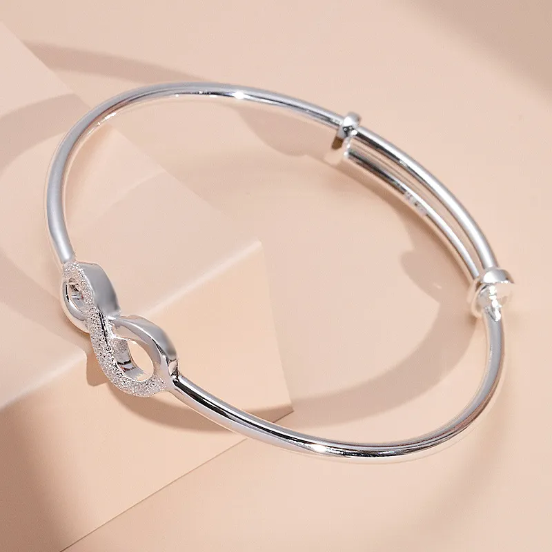 FUSSEM S999 Fine Silver Sterling Silver Bracelets Women's-3