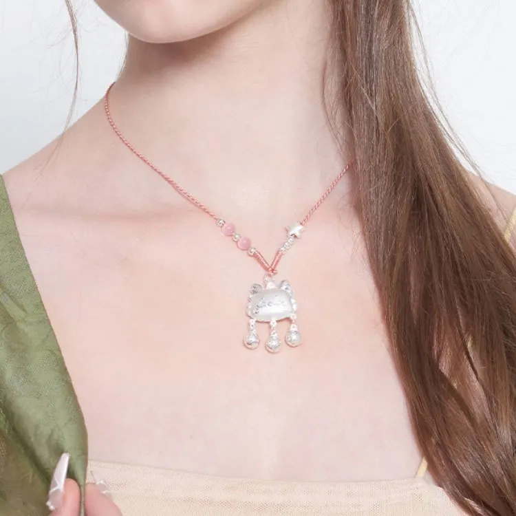 FUSSEM S999 Fine Silver Necklaces Women's-4