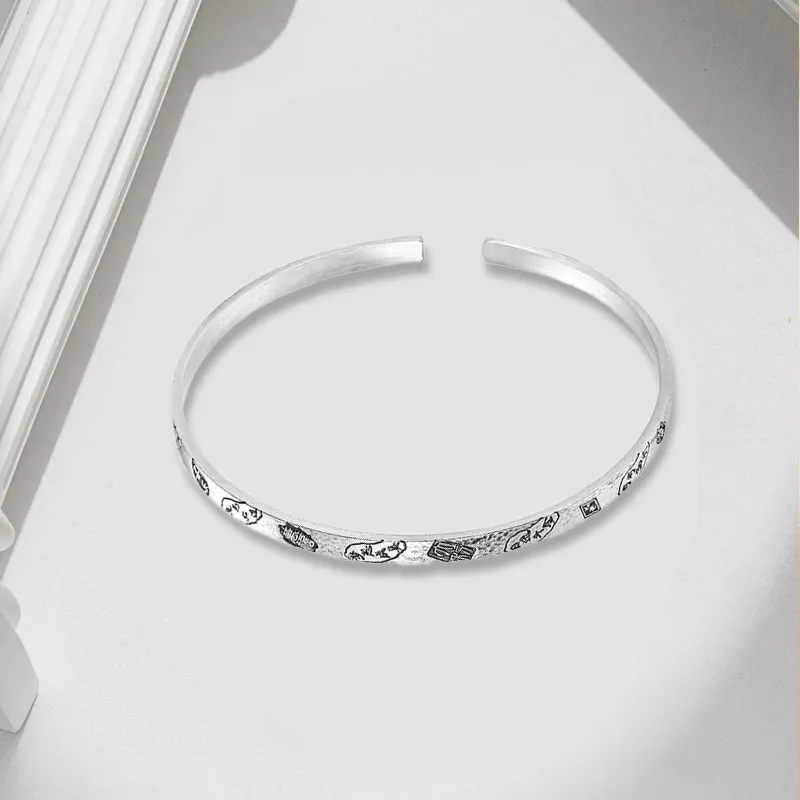 FUSSEM S999 Fine Silver Sterling Silver Bracelets Women's-1