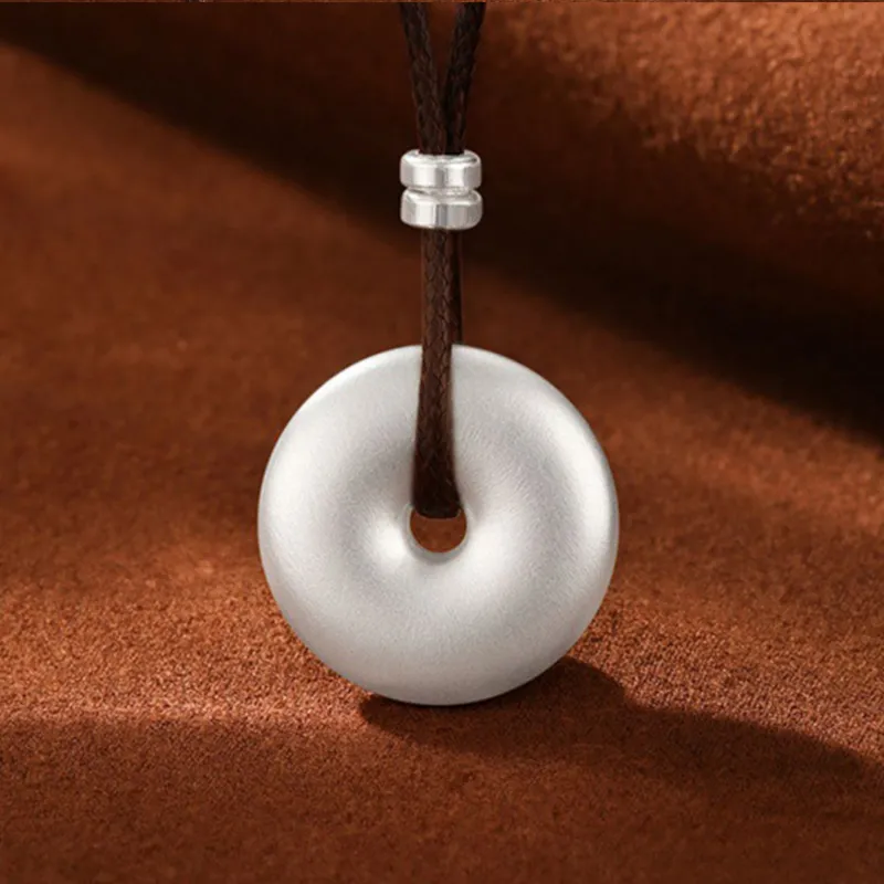 FUSSEM S999 Fine Silver Sterling Silver Necklaces Unisex-1