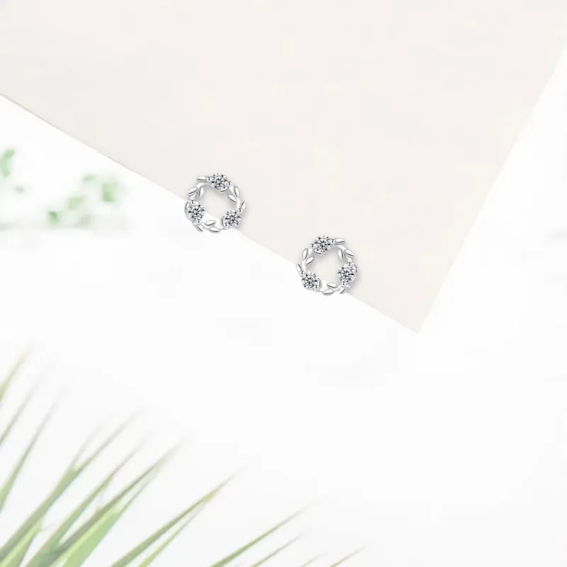 BHI Alloy Stud Earrings Women's-2