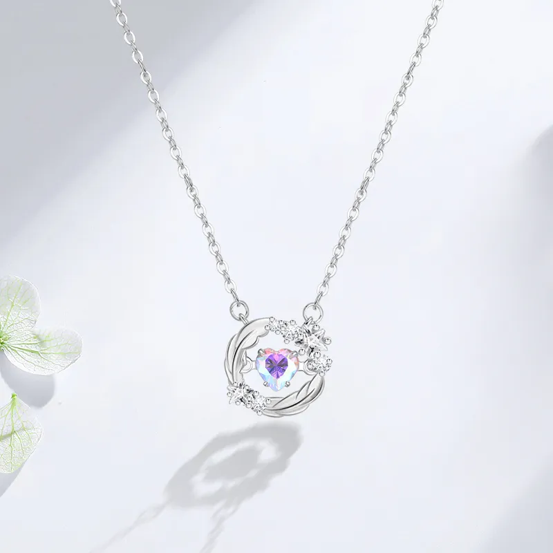 BHI Colored Zircon Necklaces Women's-5