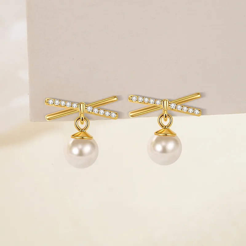 BHI Alloy Stud Earrings Women's-2