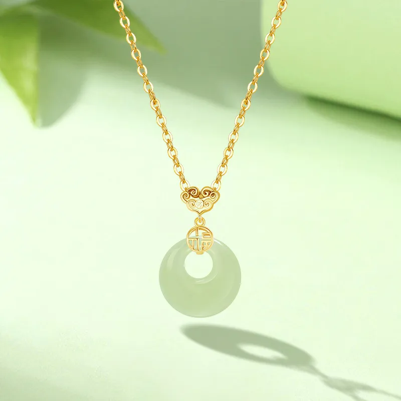 BHI Colored Glaze Jade Necklaces Women's-4