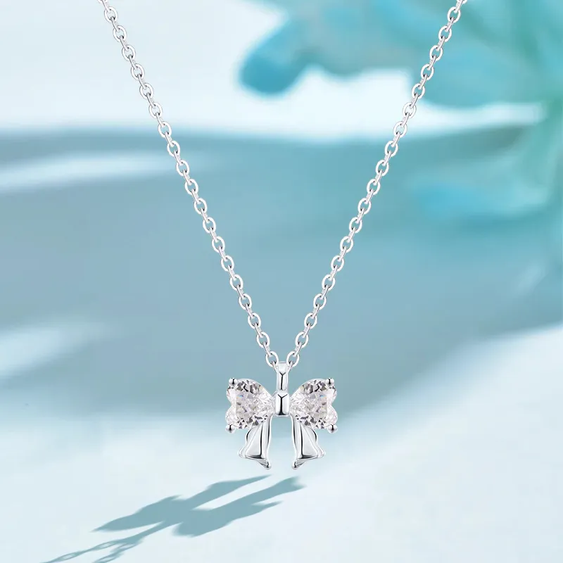 BHI Sterling Silver Necklaces Women's Free Couple Rings-2