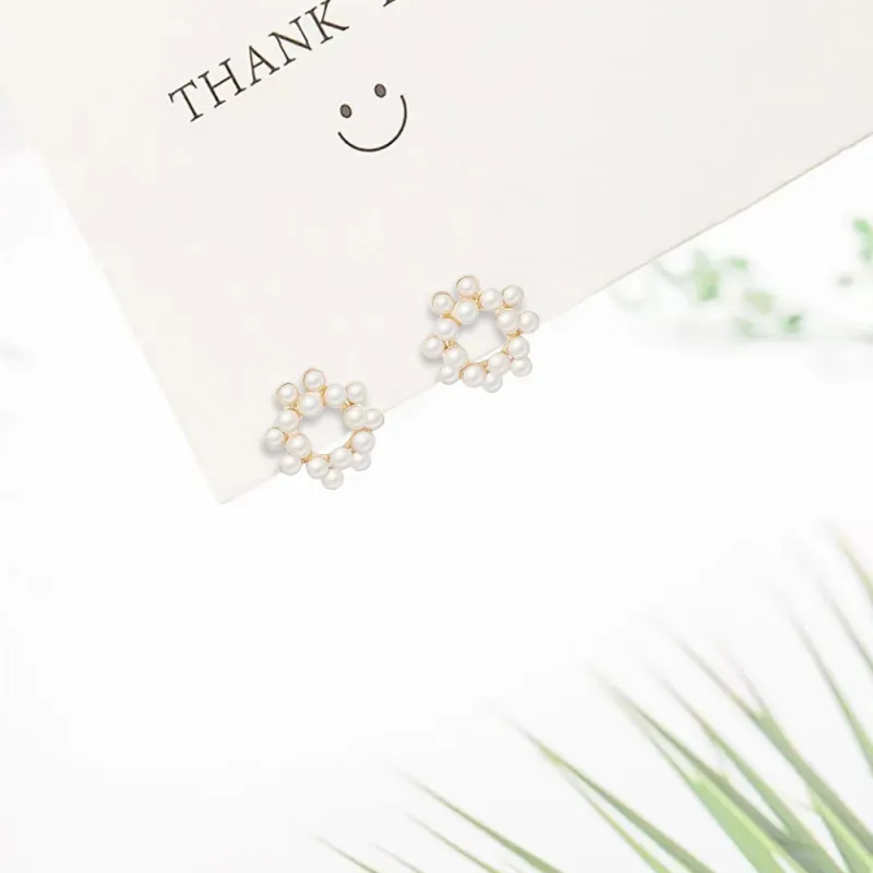 BHI Alloy Stud Earrings Women's-2