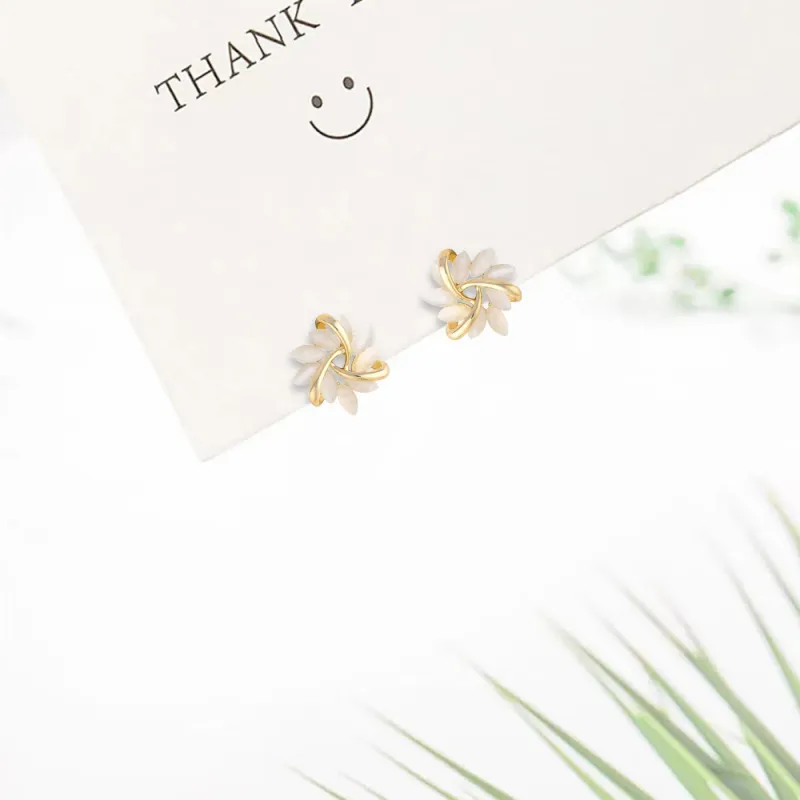 BHI Alloy Stud Earrings Women's-2