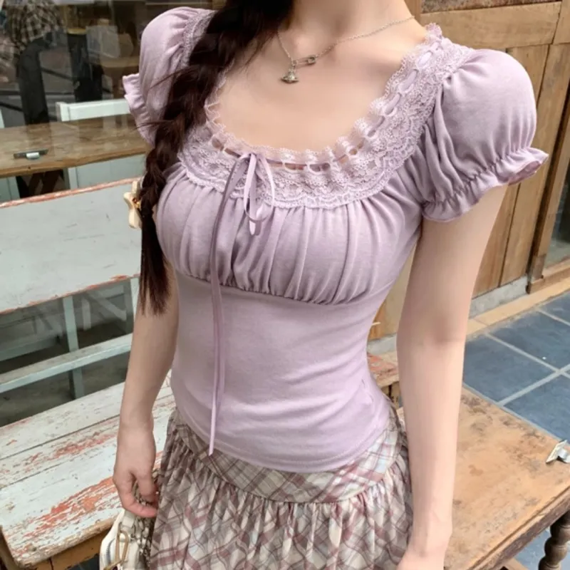MTHE Puff Sleeve T Shirt Women's-6