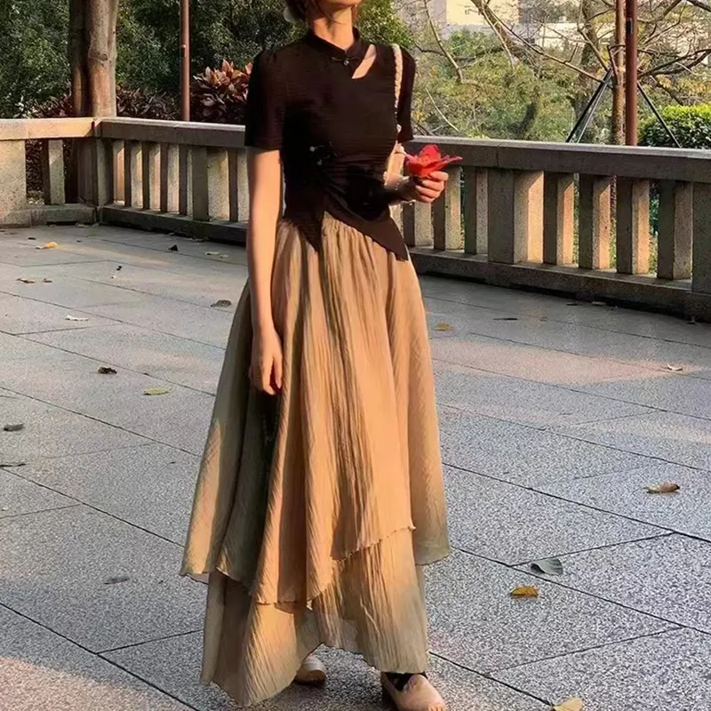Pa33word Two Piece Skirt Sets Women's-3