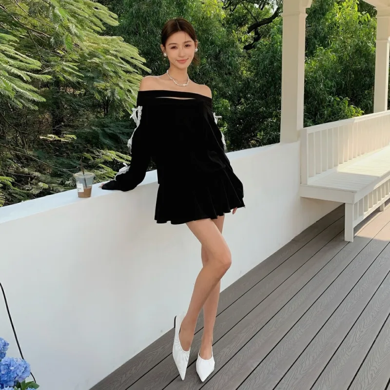 MTHE Skirt Set Women's Black & White-4
