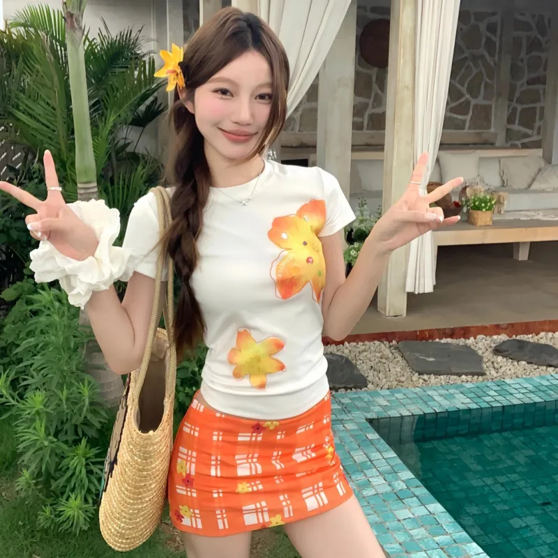 MTHE Two Piece Skirt Sets Women's-6