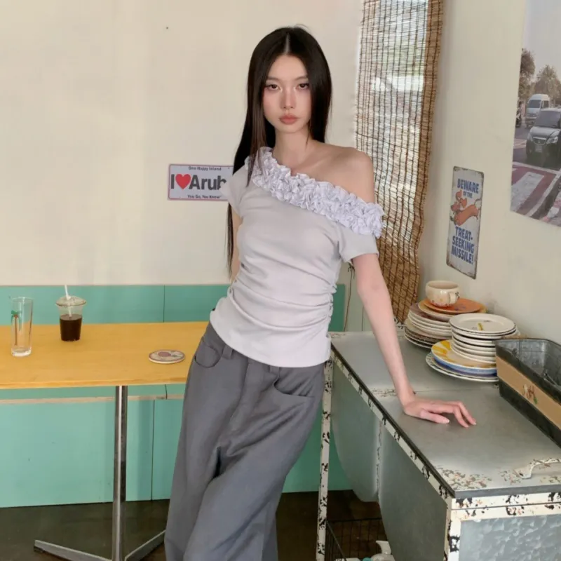 MTHE T Shirt Women's Light Blue-5
