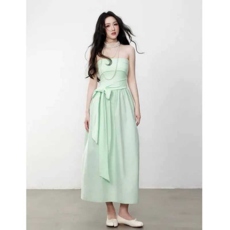 MTHE Sleeveless Dress Women's Green-3