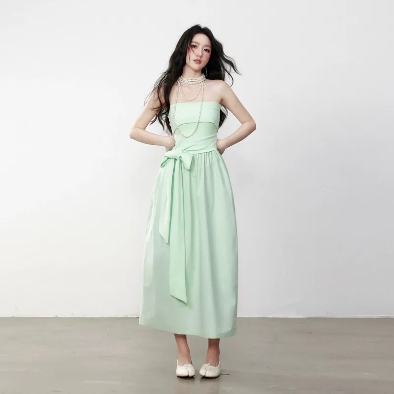MTHE Sleeveless Dress Women's Green-2