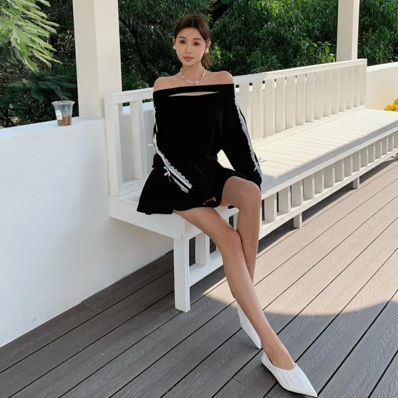 MTHE Skirt Set Women's Black & White-5