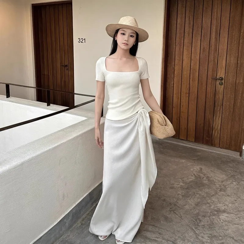 MTHE Two Piece Skirt Sets Women's-5