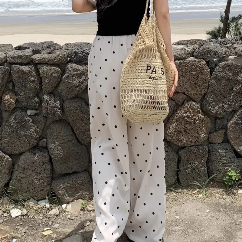 MTHE Casual Pants Women's Polka Dot-3