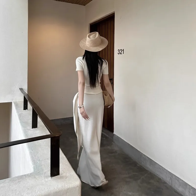 MTHE Two Piece Skirt Sets Women's-3