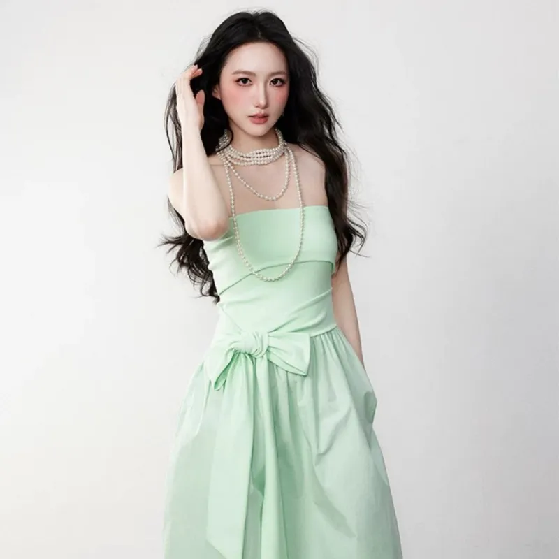 MTHE Sleeveless Dress Women's Green-5