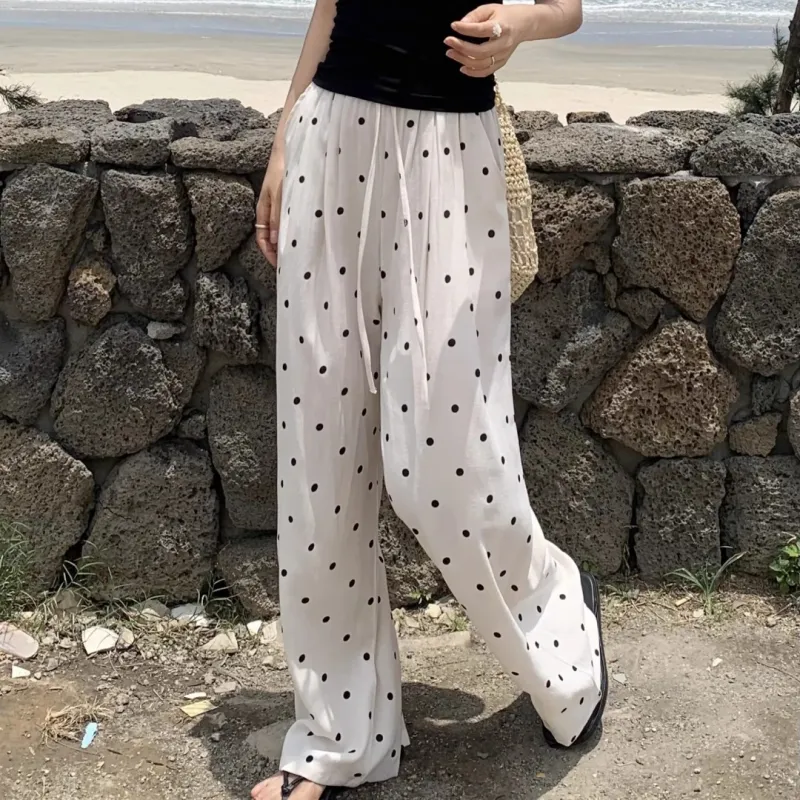 MTHE Casual Pants Women's Polka Dot-4