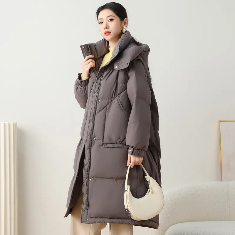 SMEN Down Jackets Women's Gray-5
