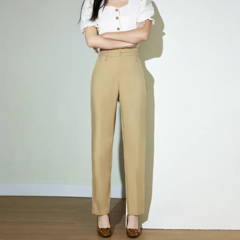 SMEN Casual Pants Women's Khaki-3