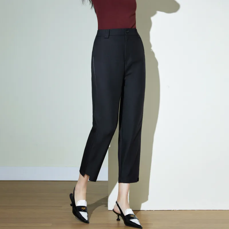 SMEN Casual Pants Women's Black-6