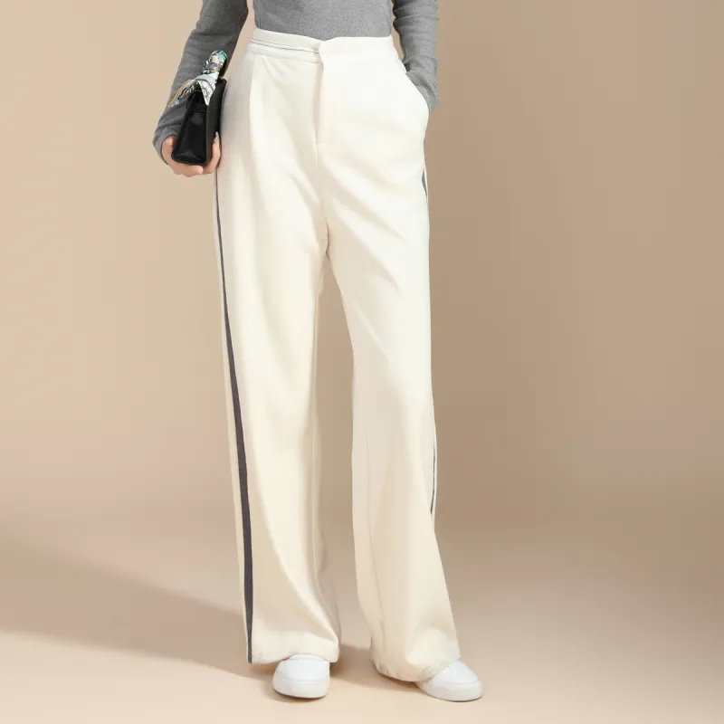 SMEN Casual Pants Women's Beige-5