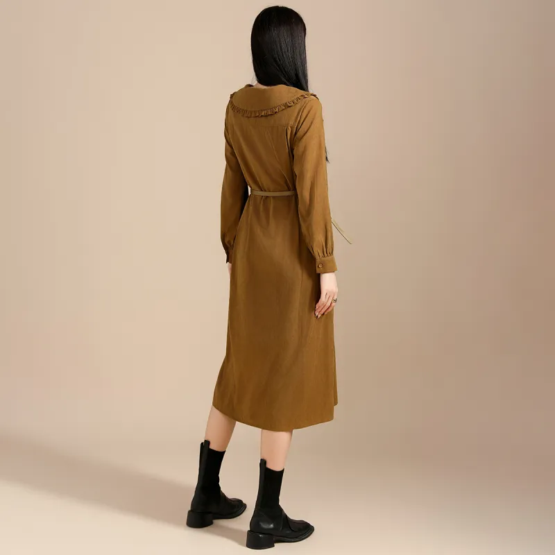SMEN Long Sleeved Dresses Women's-1