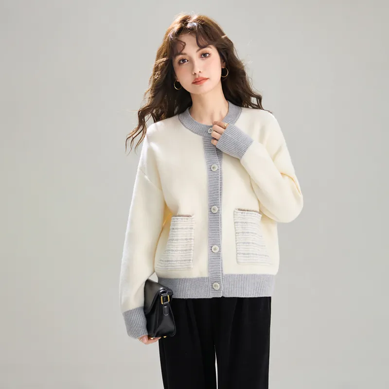SMEN Knitwear Women's Beige-4