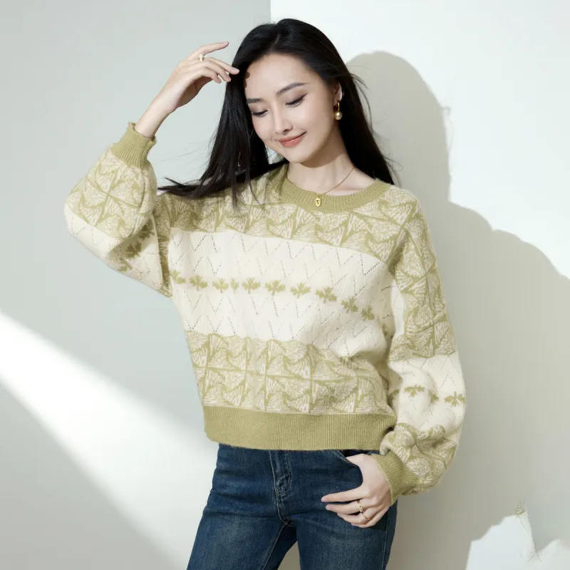 SMEN Knitwear Women's Light Green-3