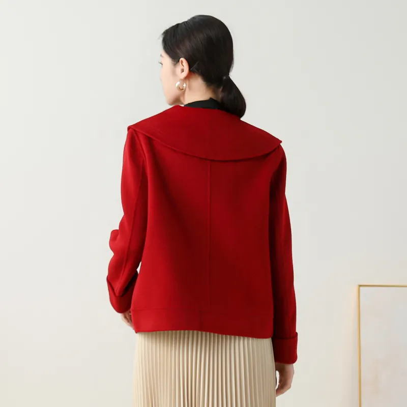 SMEN Coats Women's Red-4