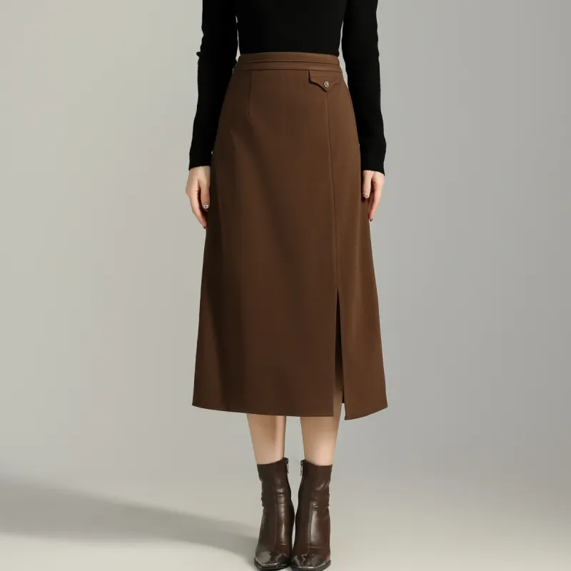 SMEN Casual Long Skirts Women's-5