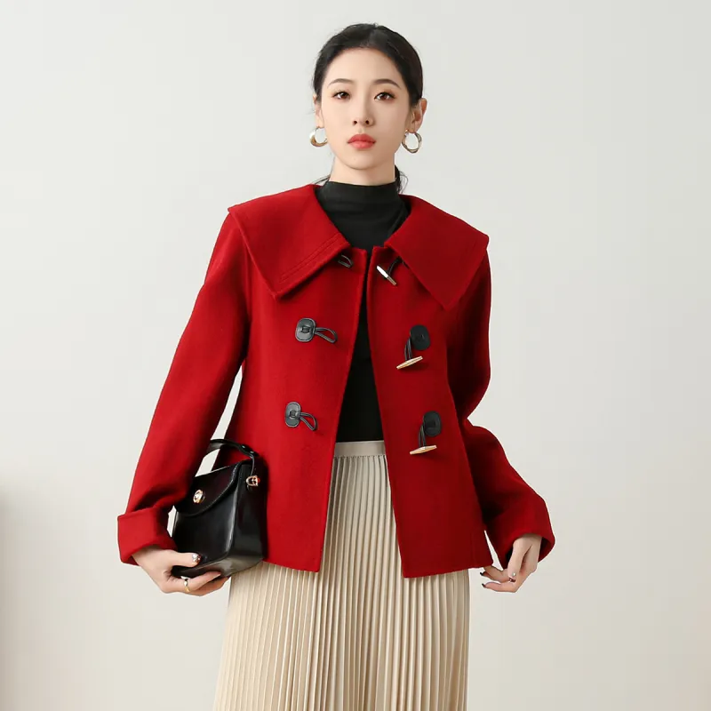 SMEN Coats Women's Red-3