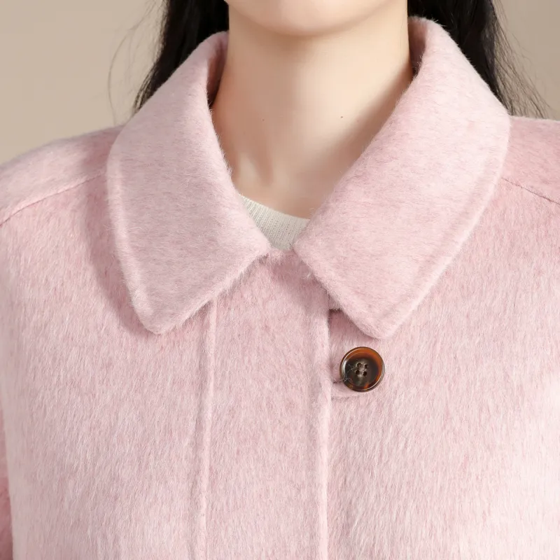 SMEN Long Double Sided Wool Coat Women's-3