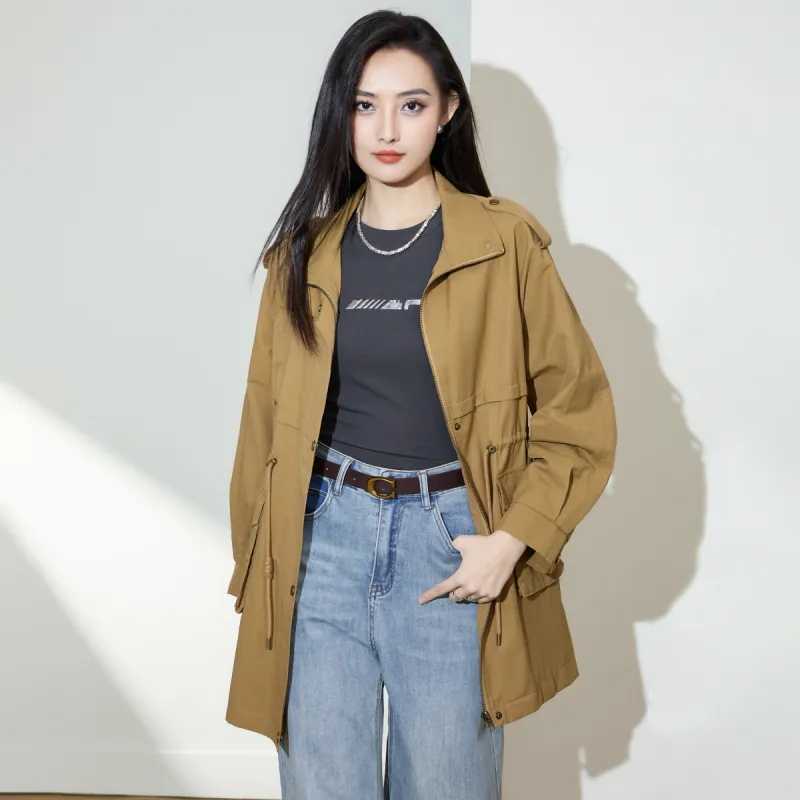 SMEN Trench Coats Women's-3