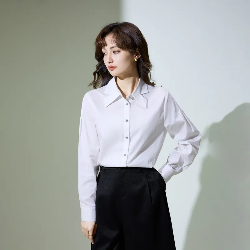 SMEN Shirts Women's White-9