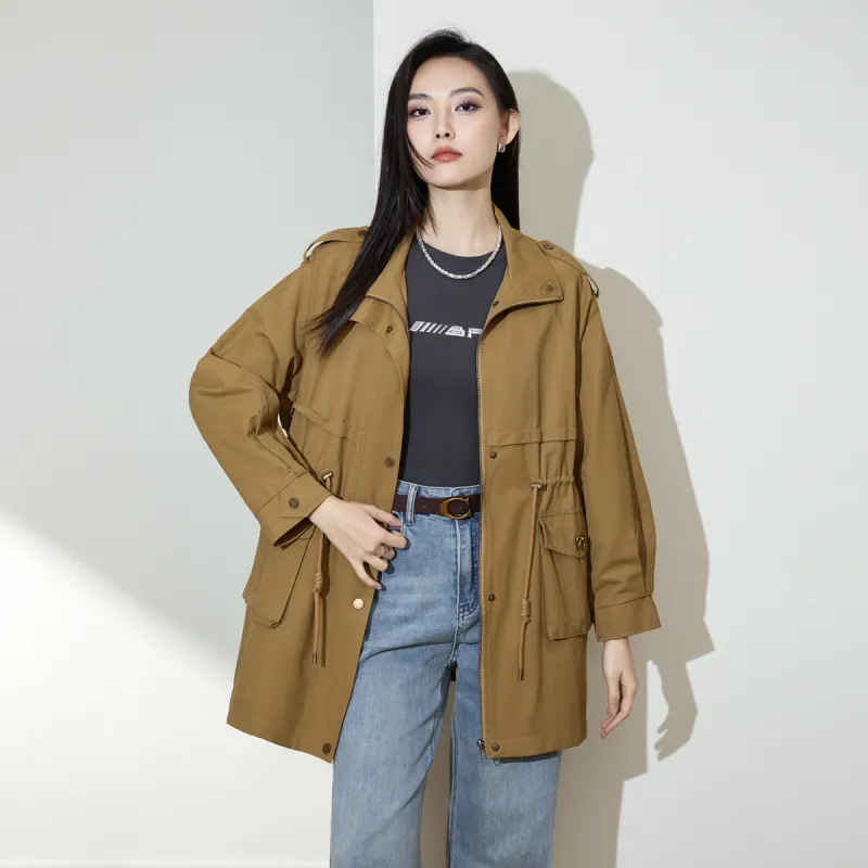 SMEN Trench Coats Women's-4