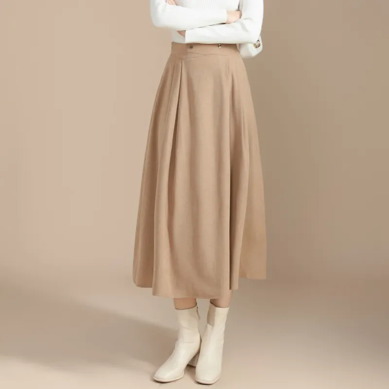 SMEN Casual Long Skirts Women's-4