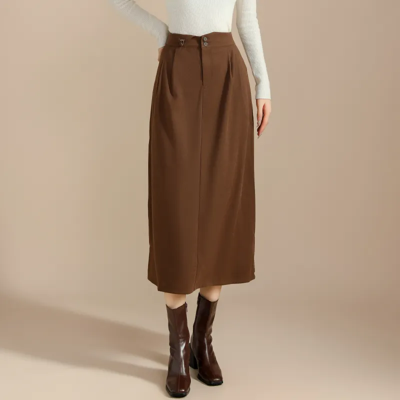 SMEN Casual Long Skirts Women's-4
