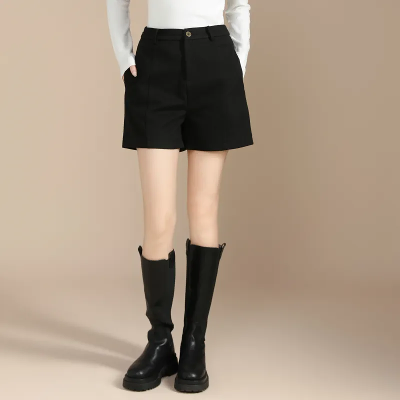 SMEN Casual Shorts Women's Black-2