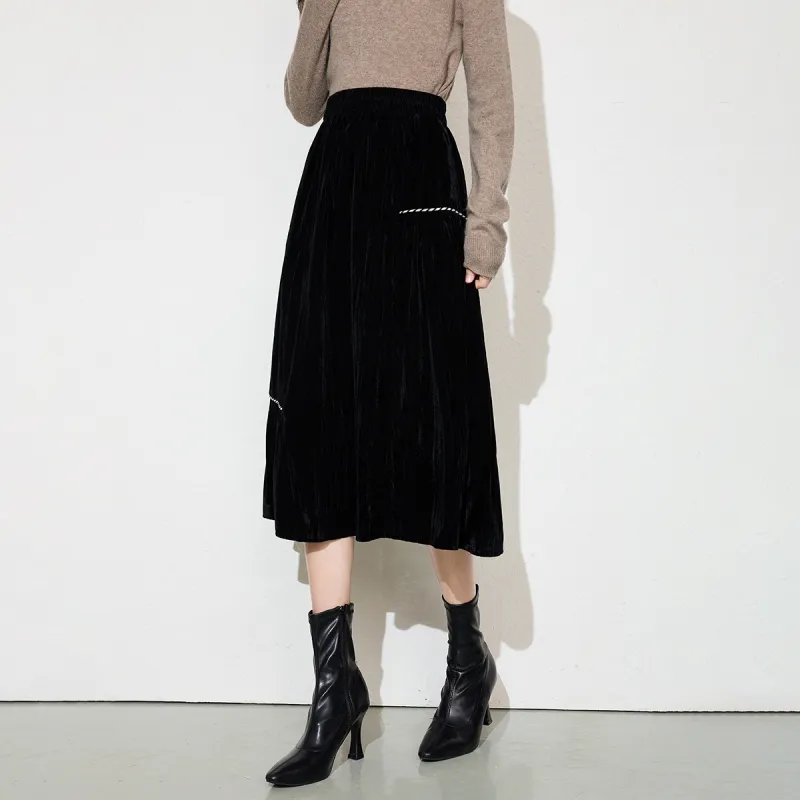 SMEN Casual Long Skirts Women's-5