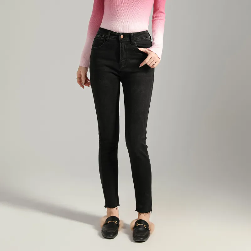 SMEN Jeans Women's Black-3