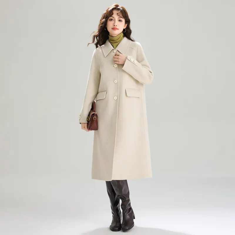 SMEN Coats Women's Apricot-6