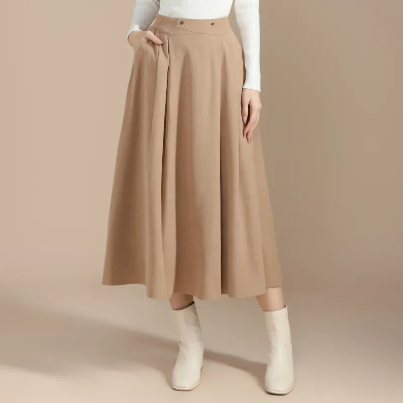 SMEN Casual Long Skirts Women's-7