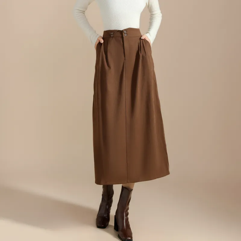 SMEN Casual Long Skirts Women's-3